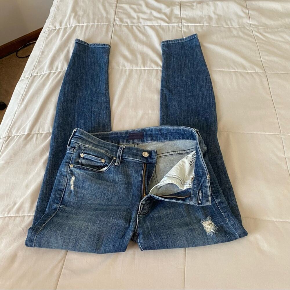 Mother The Looker Homebound Dark Wash Straight Leg Jeans Women’s Sz 26 - Picture 14 of 16